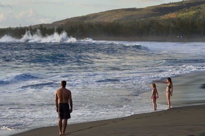 France, Ile de la Reunion, L'Etang Salé les Bains, la plage