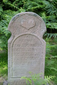 France, Bas Rhin, Schirmeck Area, gravestone of former Mennonite community of Salm