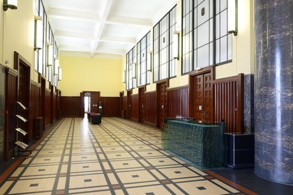 France, Rhône (69), Villeurbanne, ensemble architectural des gratte-ciel construit de 1927 à 1934, l’hôtel de Ville