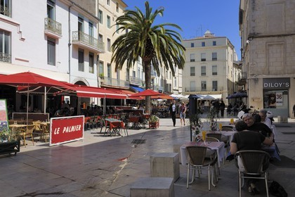 France, Gard, Nimes, the market place