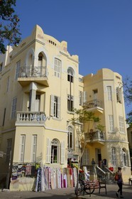Israel, Tel Aviv, House with the Palm Tree, maison Art-Nouveau rue Nahalat Binyamin construite par l'architecte Y.Z. Tabachnik en 1922
