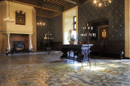 France, Loir et Cher, Loire Valley, listed as World Heritage by UNESCO, Chaumont sur Loire castle, Council Room