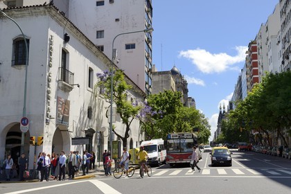 Argentina, Buenos Aires, Avenida Belgrano and the Colonial Theatre