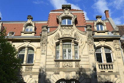 France, Moselle, Metz, Imperial district, Jugendstil villa on Avenue Foch