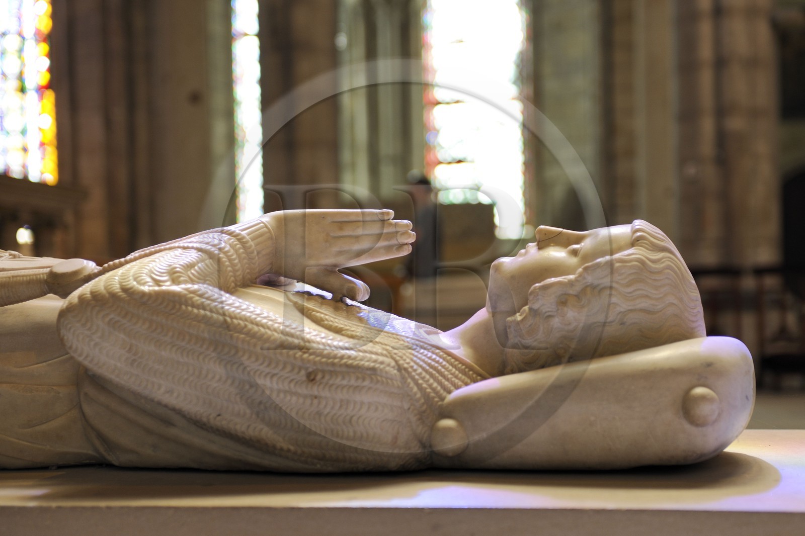 France, Seine-Saint-Denis (93), Saint-Denis, la basilique de Saint-Denis, gisant de Robert II d' Artois dit l'Enfant