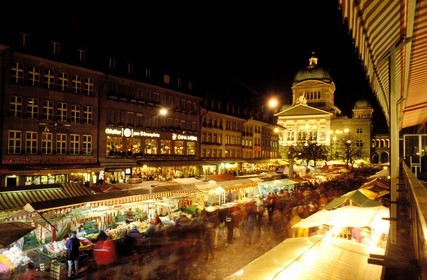 Suisse, Berne, marché de l'oignon qui a lieu une fois par an