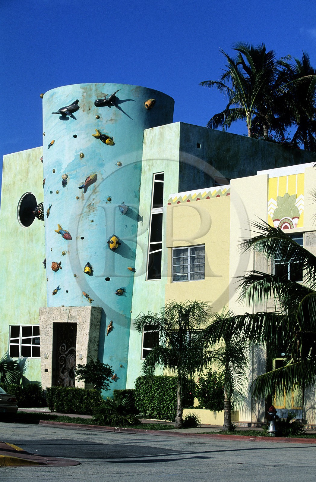 Etats-Unis, Floride, Miami Beach, Art-Déco District de South Beach, maison particulière sur Meridian Avenue