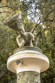 France, Alpes-Maritimes, Menton, Domaine des Colombieres, work of contemporary Czech sculptor Ivan Theimer