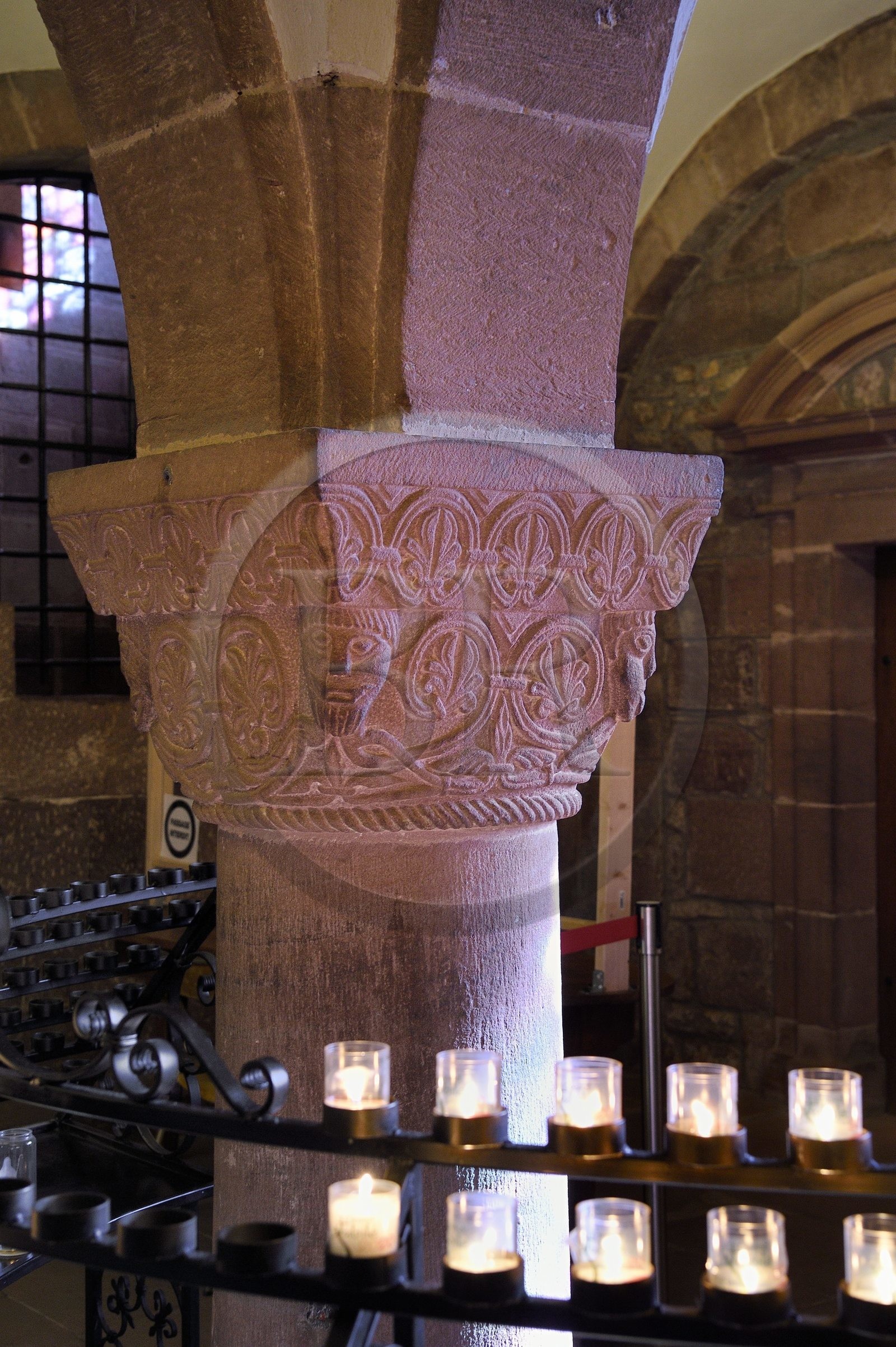 France, Bas-Rhin (67), Mont Saint-Odile, abbaye de Hohenbourg encore appelée couvent du Mont-Sainte-Odile, chapelle de la Croix