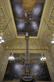 France, Yvelines (78), château de Versailles, classé Patrimoine Mondial de l'UNESCO, salle du Sacre, tableau Le Sacre de Napoléon par Jacques-Louis David