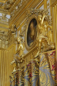 France, Yvelines (78), château de Versailles, classé Patrimoine Mondial de l'UNESCO, appartement du Roi, la chambre du Roi