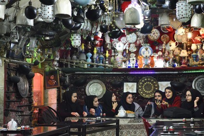 Iran, Isfahan Province, Isfahan, Chai Khaneh Azadegan Tea House and restaurant