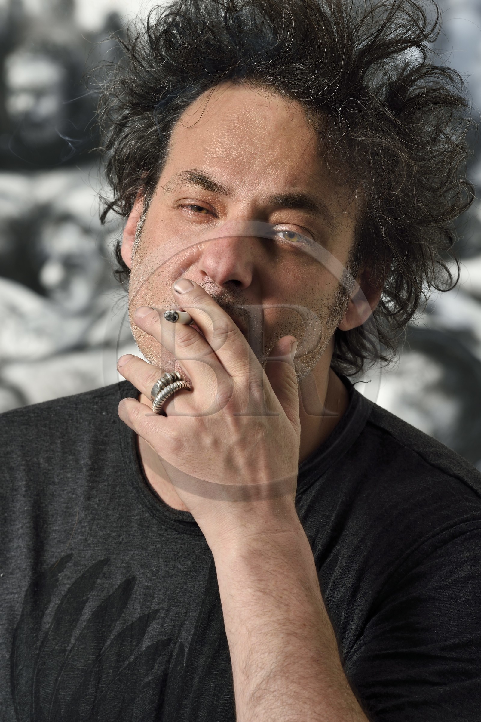 France, Val-de-Marne (94), Yvry-sur-Seine, Atelier de Fred Kleinberg, travail pour l'exposition Odyssée