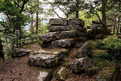 France, Bas Rhin, Mont Saint Odile, Pagan Wall