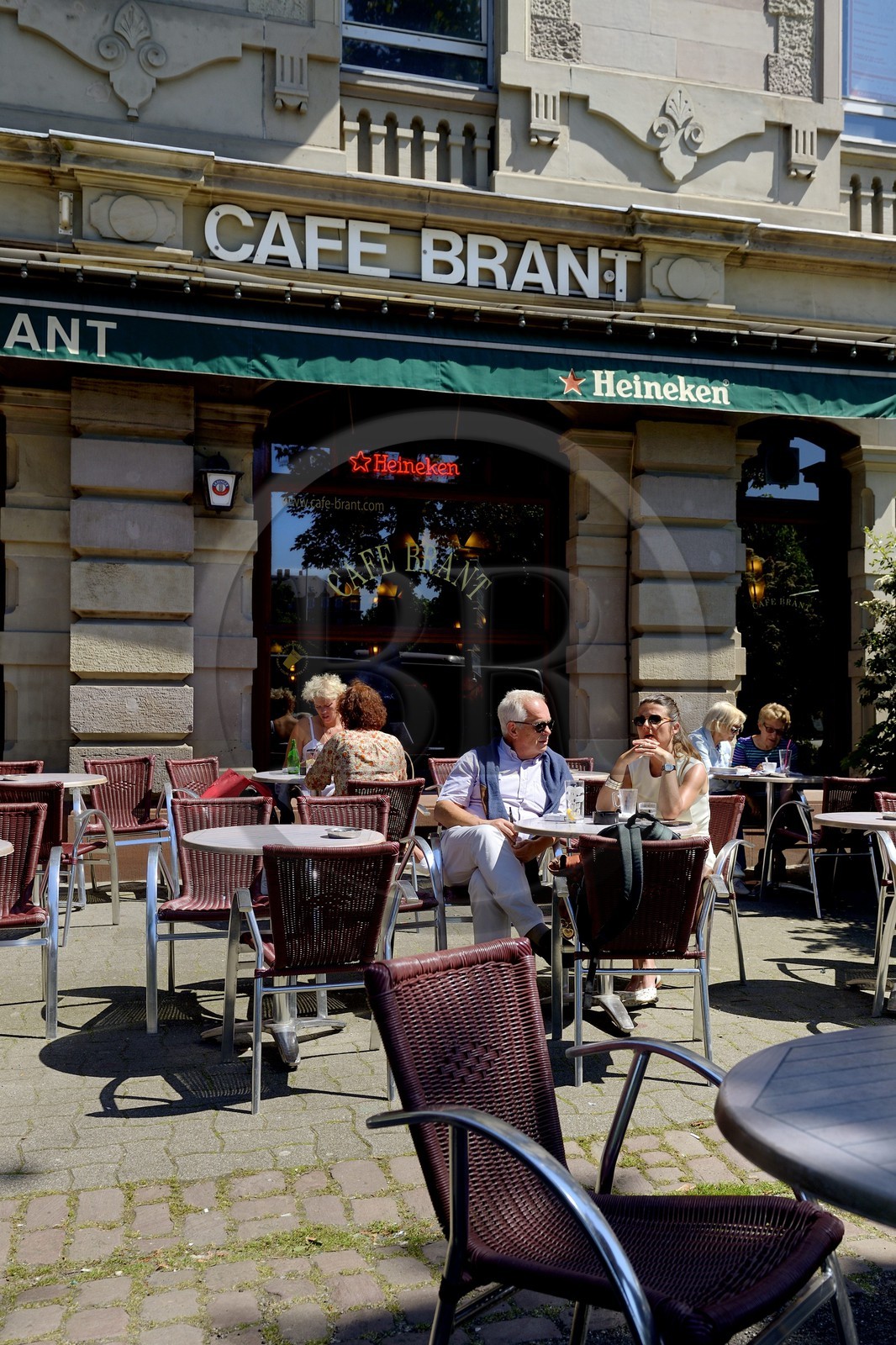 France, Bas-Rhin (67), Strasbourg, quartier de la Neustadt datant de la periode allemande, le Café Brant