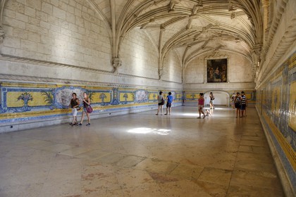 Portugal, Lisbonne, Bélem, Monastere des Hiéronymites (Mosteiro dos Jerónimos), classé Patrimoine Mondial de l'UNESCO, le réfectoire des moines