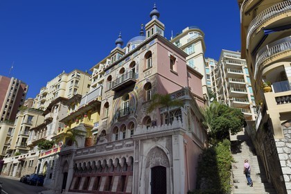 Principality of Monaco, Monaco, Moneghetti district, Villa Danichgah Persian style on the Boulevard du Jardin Exotique