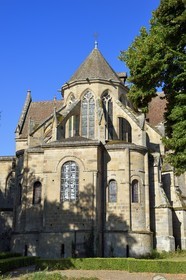 France, Allier (03), former province of Bourbonnais, Souvigny, the cluniac priory church of Saints Peter and Paul (prieuré Saint-Pierre-et-Saint-Paul), ducal necropolis of the Dukes of Bourbon, priory church apse