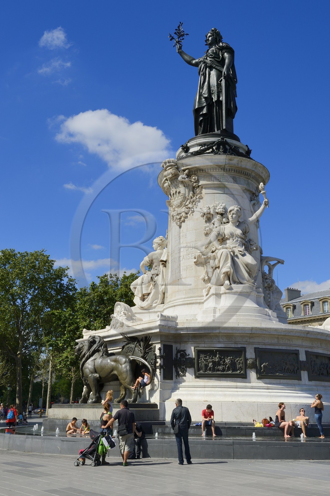 France, Paris (75), place de la République