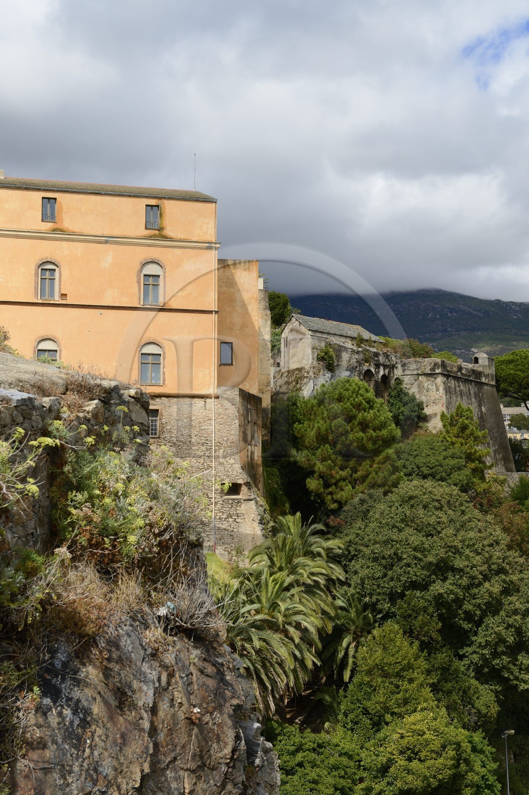 France, Haute-Corse (2B), Bastia, la Citadelle quartier de Terra-Nova, l'ancien palais des gouverneurs génois qui héberge le Musée d'Histoire de Bastia