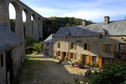 France, Manche (50), Val de Saire, vallée des Moulins, viaduc du Tuvac