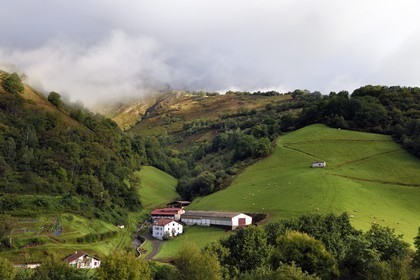 France, Pyrenees Atlantiques, Basque Country, Aldudes valley, site of the Banca fish farm