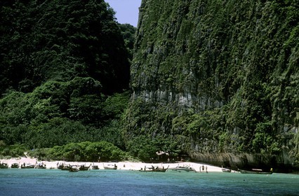 Thailand, Ko Pee Pee, Pee Pee Ley island, the interior lagoon of the movie the Beach (with Di Caprio)