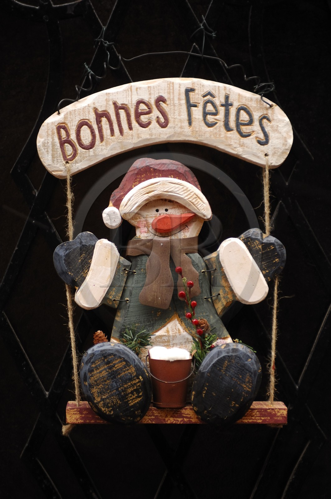 France, Haut Rhin (68), Kaysersberg, decoration de Noel