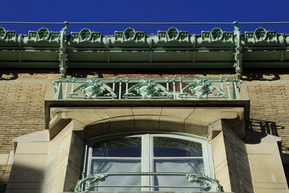 France, Paris (75), le Castel-Beranger, immeuble du 14 rue La Fontaine de style Art Nouveau  par Hector Guimard