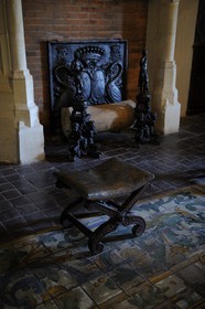 France, Loir-et-Cher (41), Vallée de la Loire classée Patrimoine Mondial de l'UNESCO, château de Chaumont-sur-Loire, salle du conseil