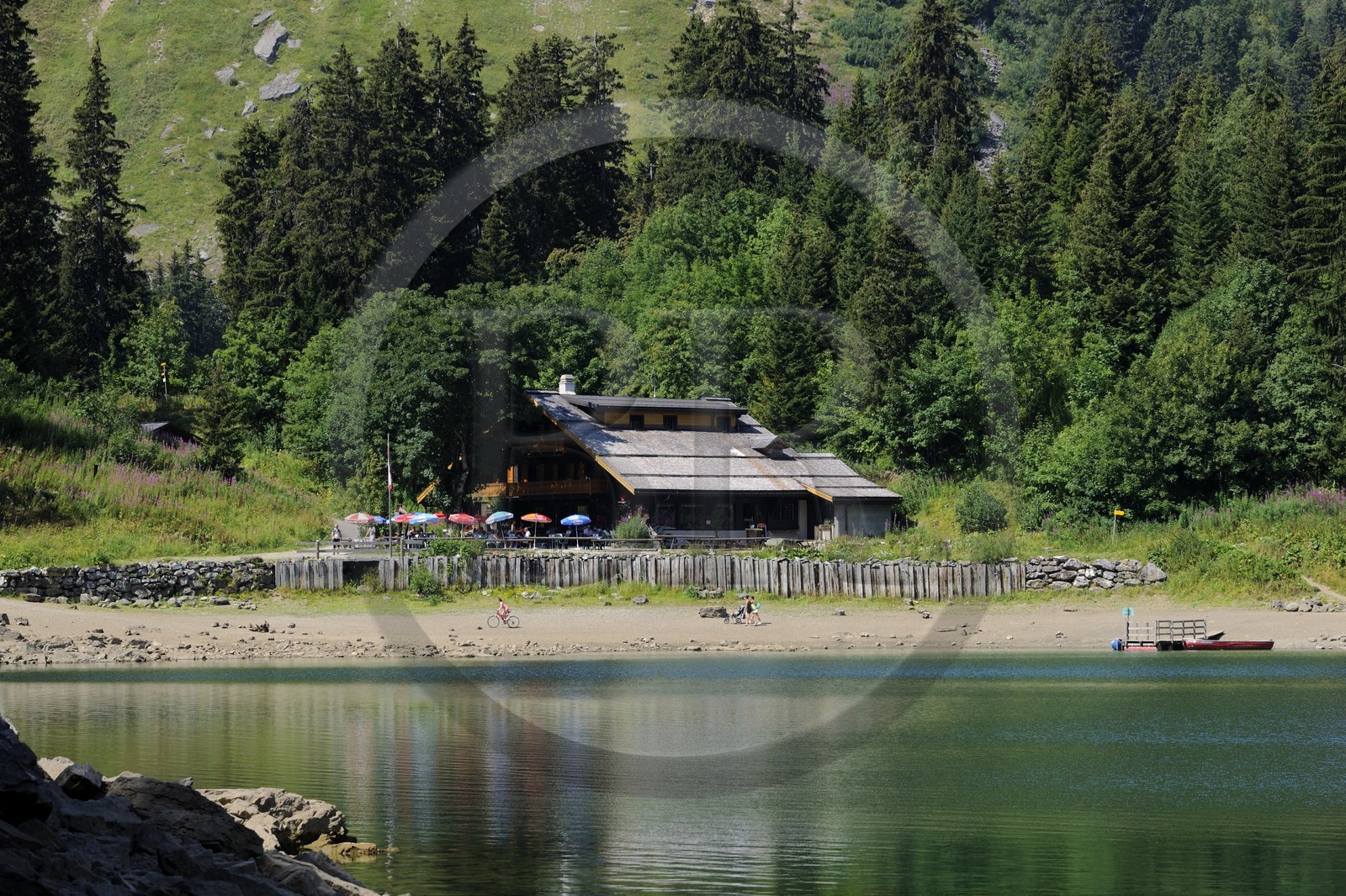 Switzerland, Canton of Vaud, Villars sur Ollon, Chavonnes lake