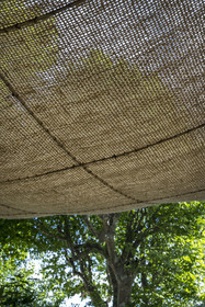 France, Drome, Drome provencale, Nyons, La Scourtinerie, the last scourtin factory in Provence, Shade houses are one of their great specialties
