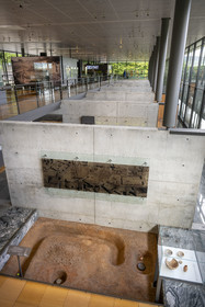 France, Saone et Loire, regional natural park of Morvan, Saint Leger sous Beuvray, oppidum of Bibracte, capital of the Celtic people of the Aedui, archaeological site on Mount Beuvray, the Celtic Civilization Museum on Mount Beuvray