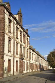 France, Haut-Rhin, Neuf Brisach, town fortified by Vauban, listed as World Heritage by UNESCO, former Suzonni barracks