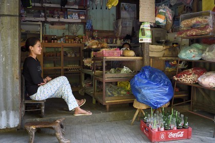 Philippines, Ifugao province, Banaue town, grocery shop