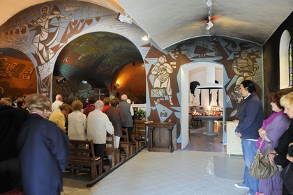France, Herault, Sete, mass at Notre Dame de la Salette