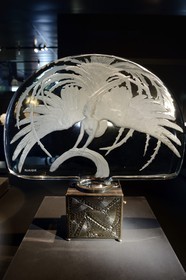 France, Bas-Rhin, Wingen-sur-Moder, Lalique museum, decorative object called Firebird created in 1922