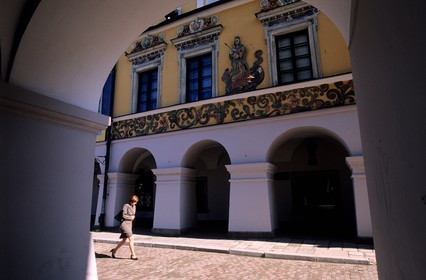 Poland, Lublin district, Renaissance city of Zamosc (Unesco World Heritage Site), the Madonna's House on Market Square, build by rich Armenians merchants