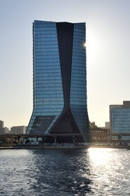 France, Bouches-du-Rhône (13), Marseille, Zone Euroméditerranée, Grand Port Maritime, quartier des Docks, tour CMA CGM de l'architecte Zaha Hadid