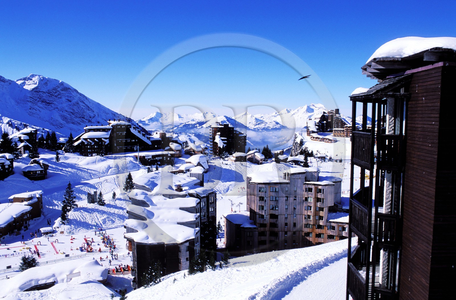 France, Haute-Savoie (74), Avoriaz, station de sports d'hiver