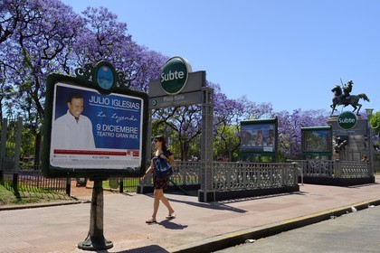 Argentina, Buenos Aires, Palermo district, San Martín de Tours street, subway station