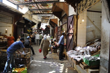 Morocco, Middle Atlas, Fez, Imperial City, Fez El Bali, medina listed as World Heritage by UNESCO, the souk