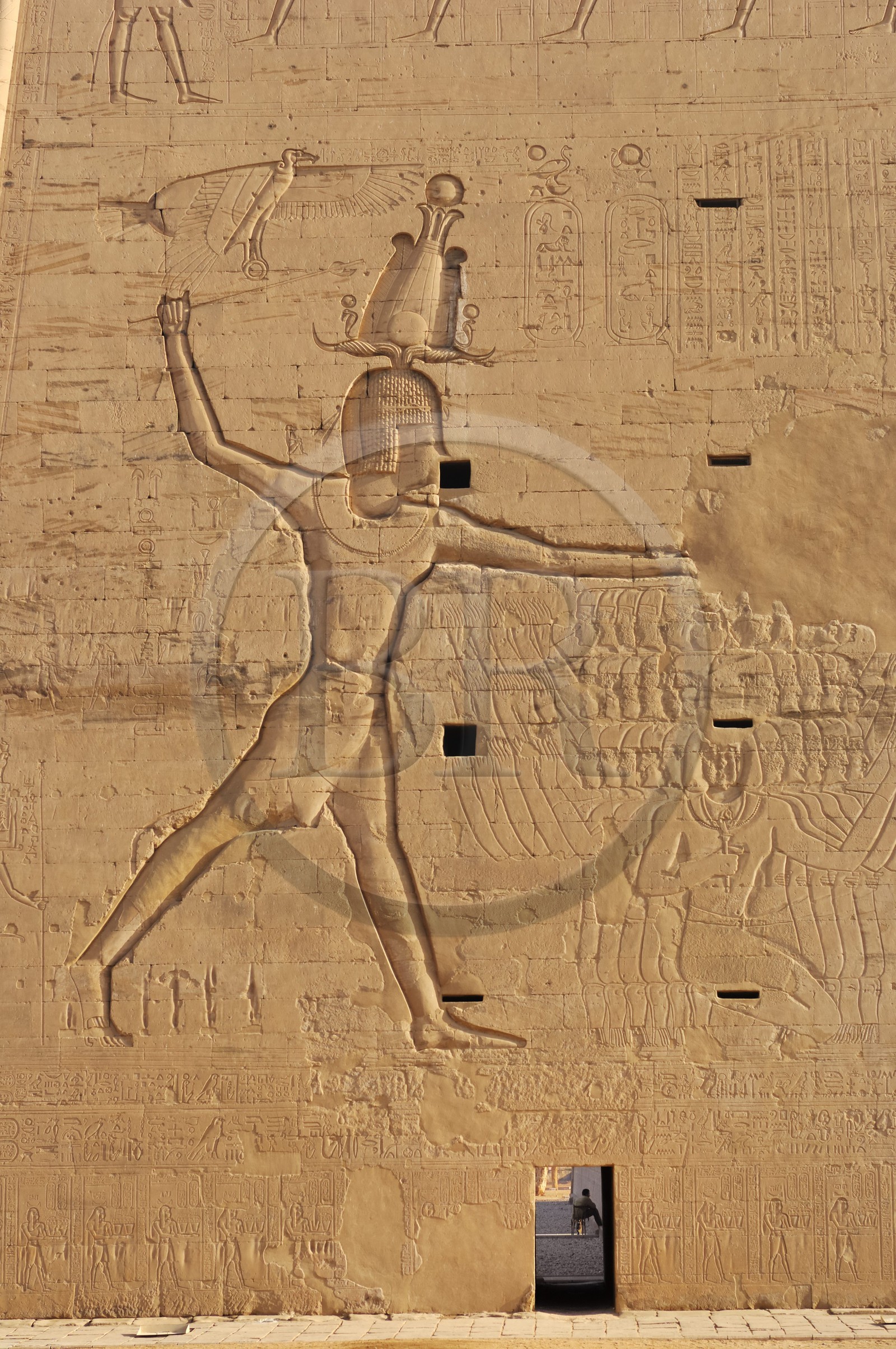 Egypt, Upper Egypt, Nile Valley, Edfu, temple dedicated to Horus God