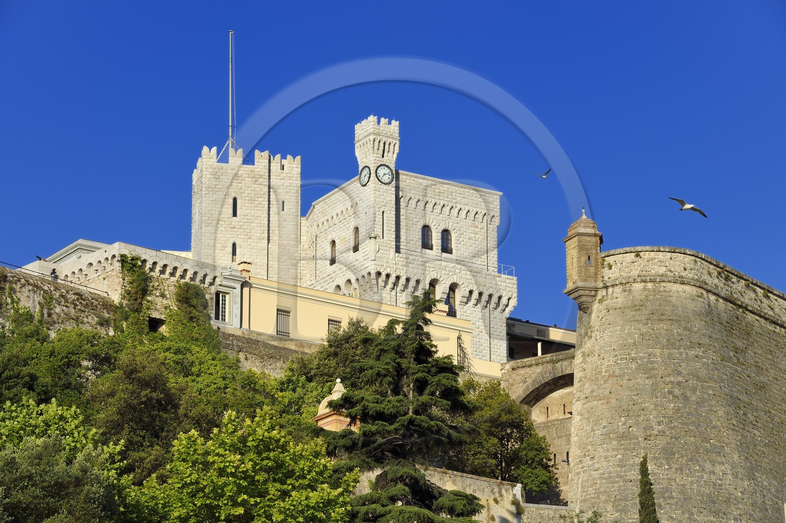 Principauté de Monaco, Monaco, le palais princier sur le Rocher