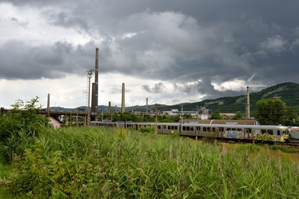 Roumanie, Transylvanie, Copsa Mica, la ville est connue comme l'une des plus polluées d'Europe jusque dans les années 1990 en raison des émissions de deux usines aujourd'hui fermées