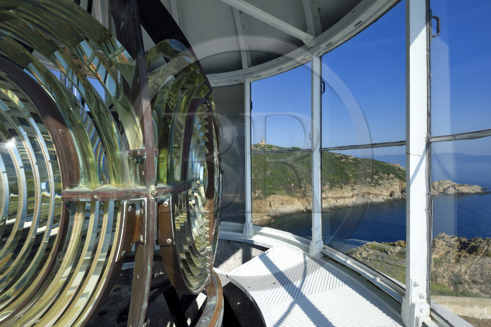 France, Var (83), Iles d'Hyères, Parc national de Port Cros, Ile du Levant, zone militaire, le phare du Titan