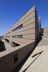 France, Hérault (34), Montpellier, le Corum de l'architecte Claude Vasconi