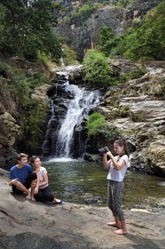 Sri Lanka, Province d'Uva, Ella, cascades de Ravana (Ravana Falls)
