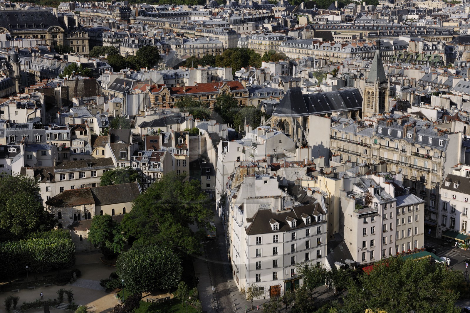 France, Paris (75), Eglise Saint-Julien-le-Pauvre et église Saint-Séverin