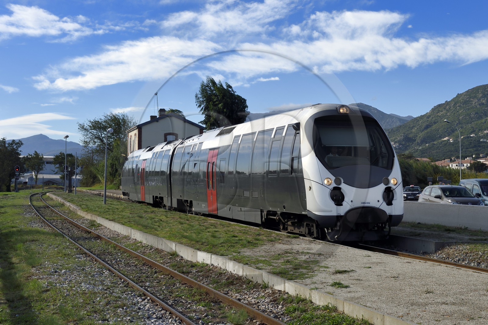 France, Haute-Corse (2B), Furiani, gare de Furiani
